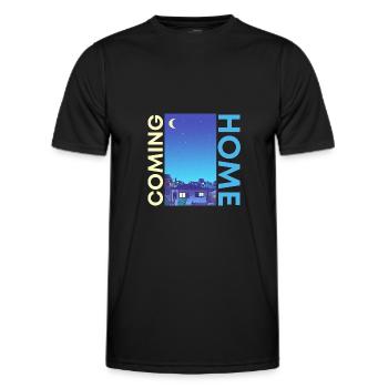Retour à la maison bicolore - T-shirt sport Homme - noir - Devant - AI Model Male 178 dark (178cm)