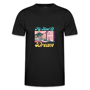 My Kind of Dream - Männer Funktions-T-Shirt - Schwarz - Vorne - AI Model Male 178 dark (178cm)