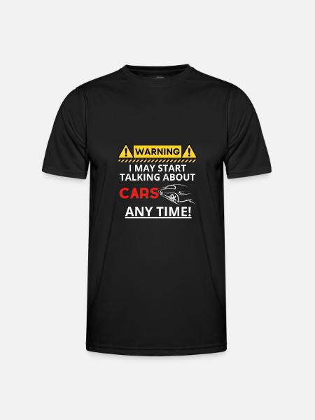 Warning Cars - Men's Functional T-Shirt - black