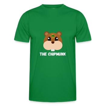 The Chipmunk - Men's Functional T-Shirt - kelly green - Front - AI Model Male 178 dark (178cm)
