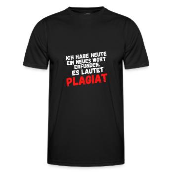 Plagiat - Männer Funktions-T-Shirt - Schwarz - Vorne - AI Model Male 178 dark (178cm)