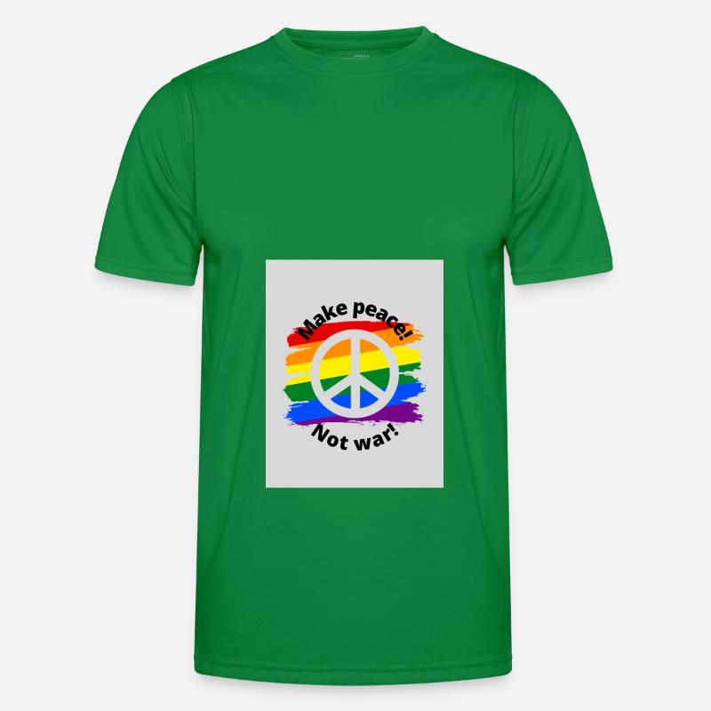 Make peace not war Männer Funktions-T-Shirt