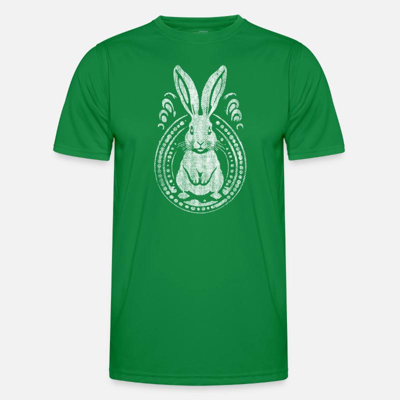 Used-look Easter Bunny Rabbit Men's Functional T-Shirt