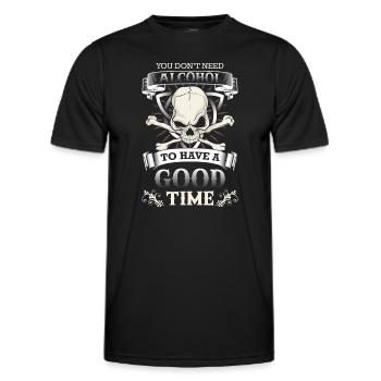 Bier Vernunft Ende - Männer Funktions-T-Shirt - Schwarz - Vorne - AI Model Male 178 dark (178cm)