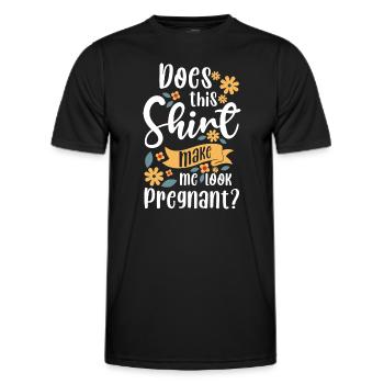 Schwangerschaft Liebe Werdende Mutter - Männer Funktions-T-Shirt - Schwarz - Vorne - AI Model Male 178 dark (178cm)