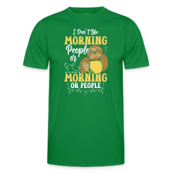 I hate people crowd misanthrope - Men's Functional T-Shirt - kelly green - Front - AI Model Male 178 dark (178cm)