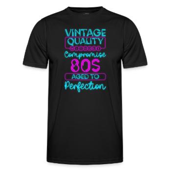 Couleurs lumineuses Cool Nostalgie - T-shirt sport Homme - noir - Devant - AI Model Male 178 dark (178cm)