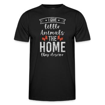 Animal lover rescue - Men's Functional T-Shirt - black - Front - AI Model Male 178 dark (178cm)