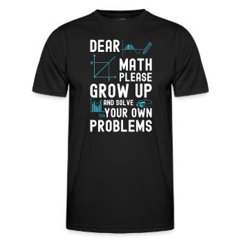 Student Uni Jura - Männer Funktions-T-Shirt - Schwarz - Vorne - AI Model Male 178 dark (178cm)