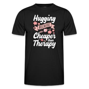 Kuscheln Freundin - Männer Funktions-T-Shirt - Schwarz - Vorne - AI Model Male 178 dark (178cm)