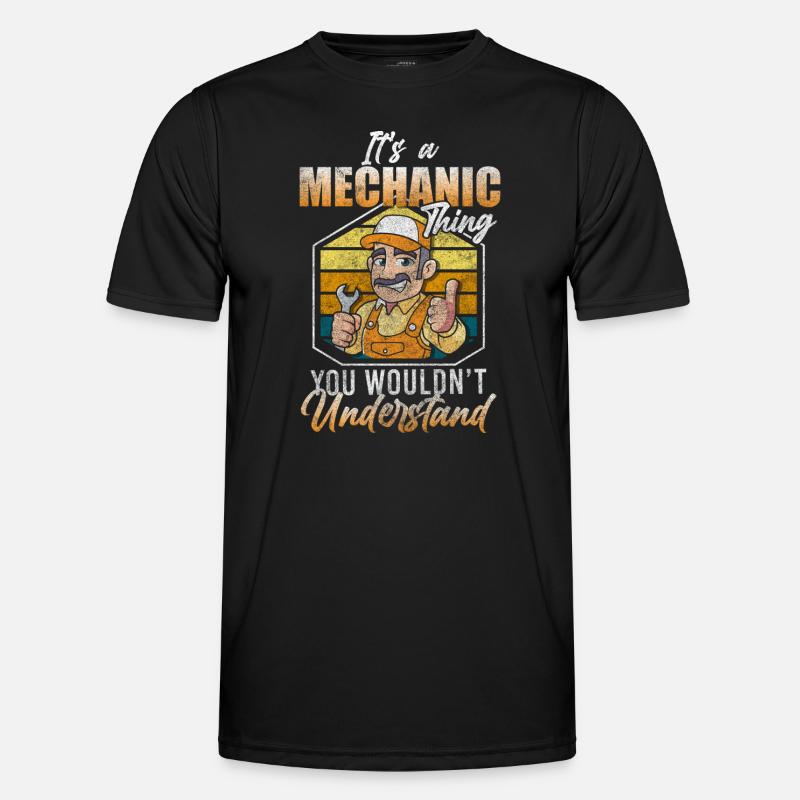 Car Workshop Hobbyist - Men's Functional T-Shirt - black