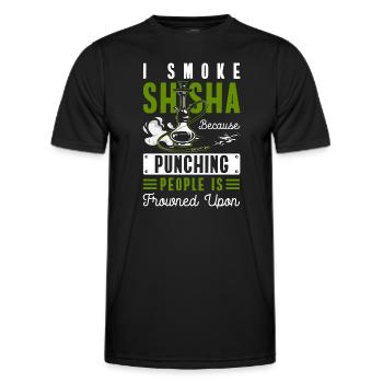 Wasserpfeife Rauch Türkisch Smoken - Männer Funktions-T-Shirt - Schwarz - Vorne - AI Model Male 178 dark (178cm)