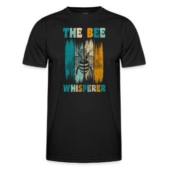 Abeille abeille abeille - T-shirt sport Homme - noir - Devant - AI Model Male 178 dark (178cm)