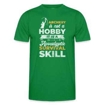 Archer Leisure Hunting - Men's Functional T-Shirt - kelly green - Front - AI Model Male 178 dark (178cm)