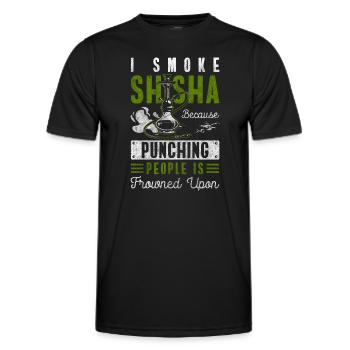 Shisha Genuss Pfeife Orientalisch - Männer Funktions-T-Shirt - Schwarz - Vorne - AI Model Male 178 dark (178cm)