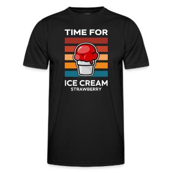 Time for - Männer Funktions-T-Shirt - Schwarz - Vorne - AI Model Male 178 dark (178cm)
