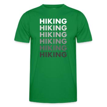 Hiker Hiking - Men's Functional T-Shirt - kelly green - Front - AI Model Male 178 dark (178cm)