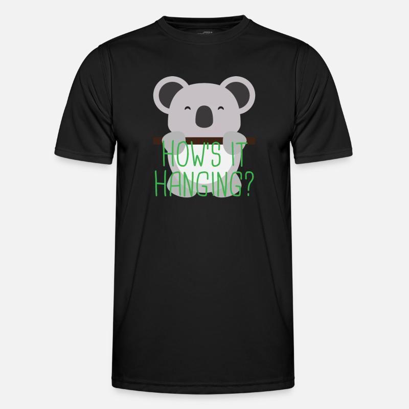 Koala 3 03 - Männer Funktions-T-Shirt - Schwarz