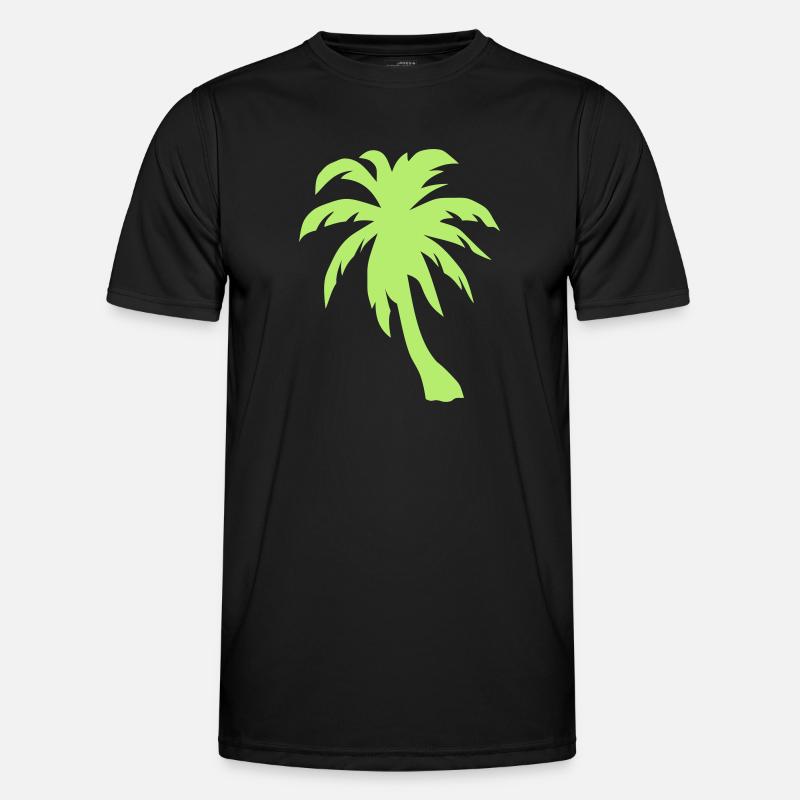 palm tree palm palms - Men's Functional T-Shirt - black