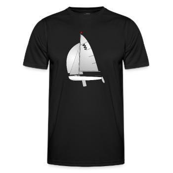 420er Riss - Männer Funktions-T-Shirt - Schwarz - Vorne - AI Model Male 178 dark (178cm)