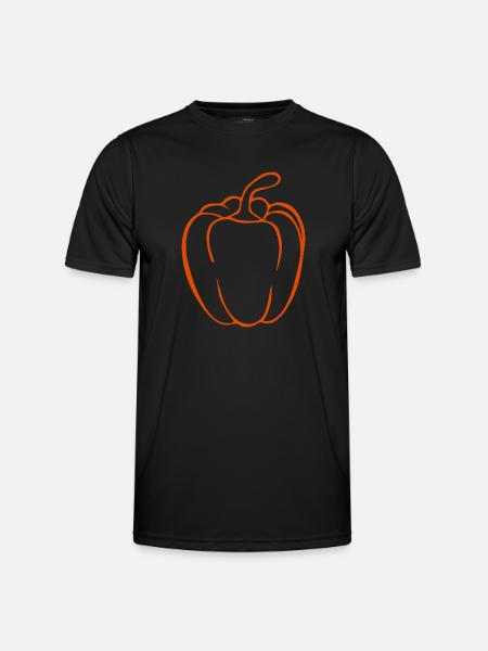 Red Pepper t-shirt - Men's Functional T-Shirt - black