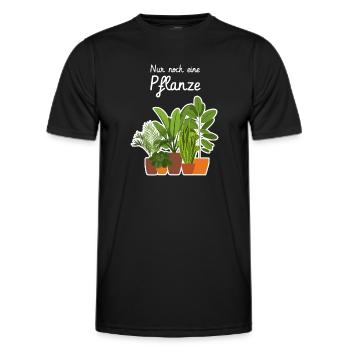 Nur noch eine Pflanze - Männer Funktions-T-Shirt - Schwarz - Vorne - AI Model Male 178 dark (178cm)