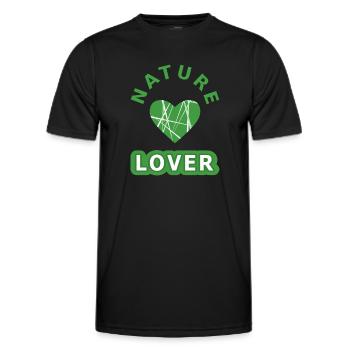 Nature Lover - green - Men's Functional T-Shirt - black - Front - AI Model Male 178 dark (178cm)
