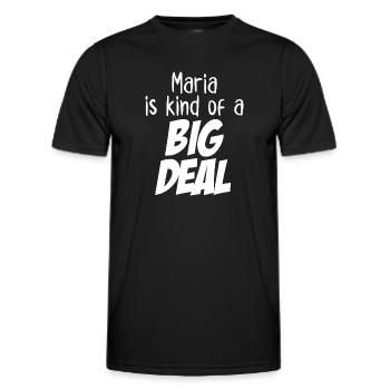 Maria is Kind of a Big Deal - Men's Functional T-Shirt - black - Front - AI Model Male 178 dark (178cm)