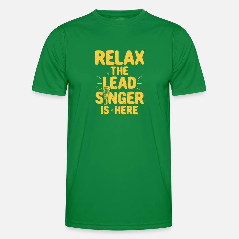 Frontsänger Männer Funktions-T-Shirt
