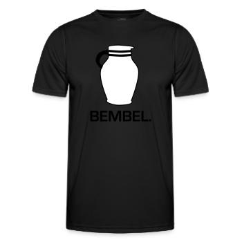 Bembel Design #Frankfurt am Meer #069 #FFM - Männer Funktions-T-Shirt - Schwarz - Vorne - AI Model Male 178 dark (178cm)