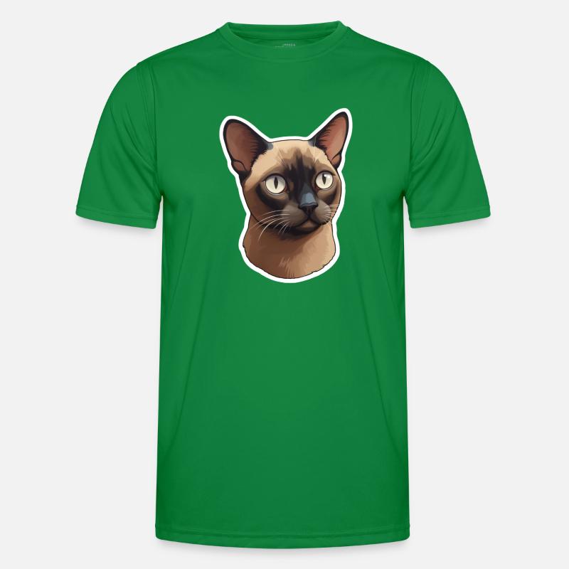 Tête de chat birman T-shirt sport Homme