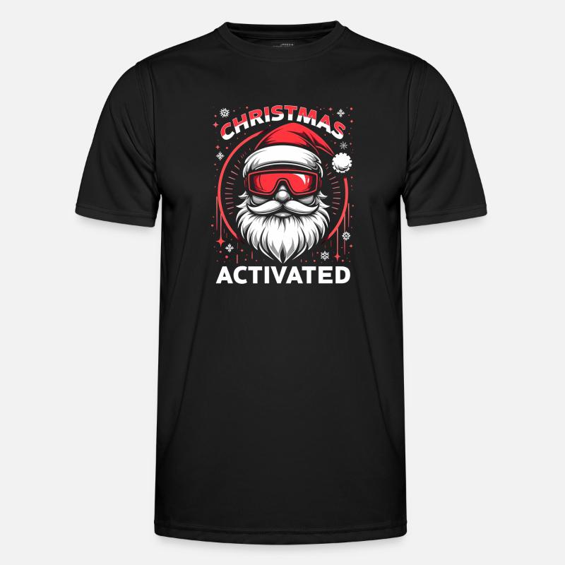 Christmas Mode Activated - Men's Functional T-Shirt - black
