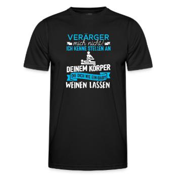 Physiotherapeut Physio Beruf Sprüche neu Geschenk - Männer Funktions-T-Shirt - Schwarz - Vorne - AI Model Male 178 dark (178cm)