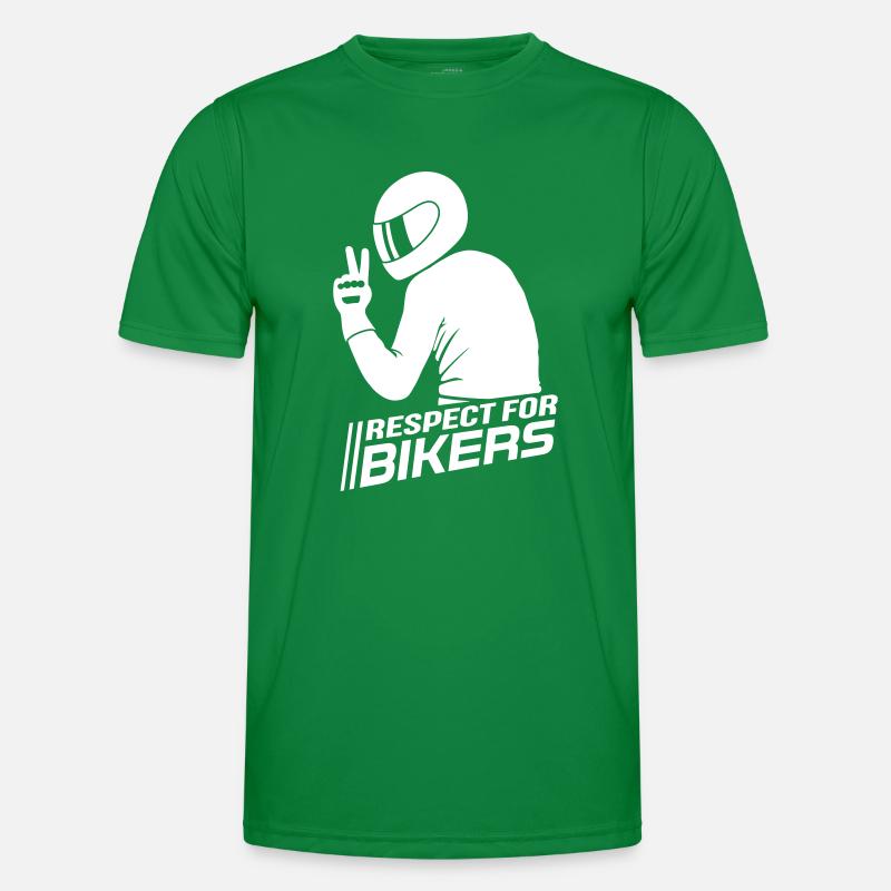 Respect for Bikers Männer Funktions-T-Shirt