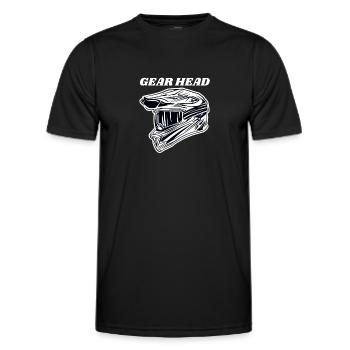 TÊTE D’ENGRENAGE - T-shirt sport Homme - noir - Devant - AI Model Male 178 dark (178cm)