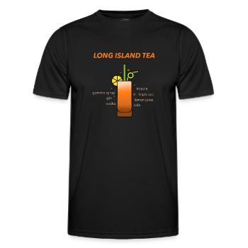 Long Iceland Ice Tea Cocktail Cadeau - T-shirt sport Homme - noir - Devant - AI Model Male 178 dark (178cm)