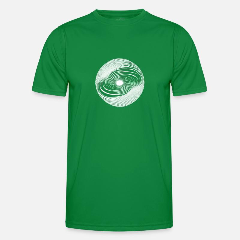 Cosmic Mirror Spirals Men's Functional T-Shirt