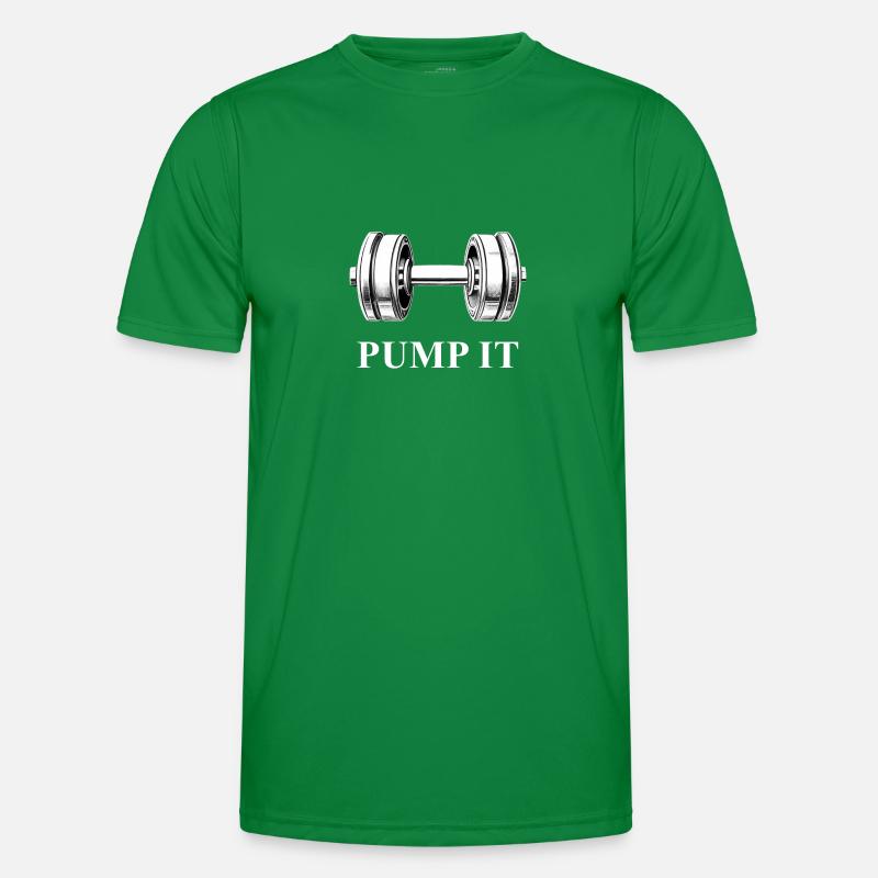 PUMP IT with dumbbell Men's Functional T-Shirt