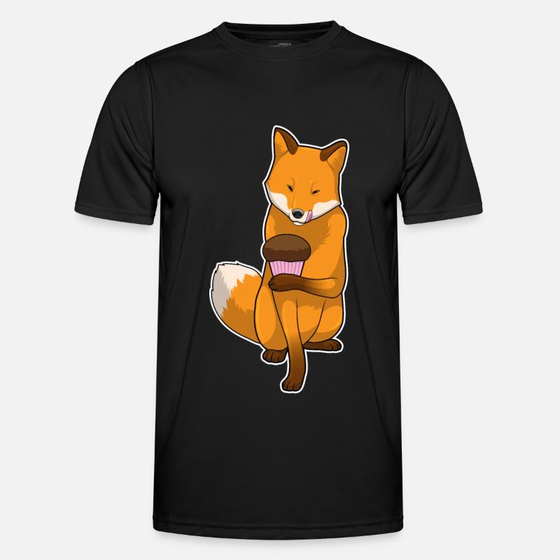 Fox Muffin - Men's Functional T-Shirt - black