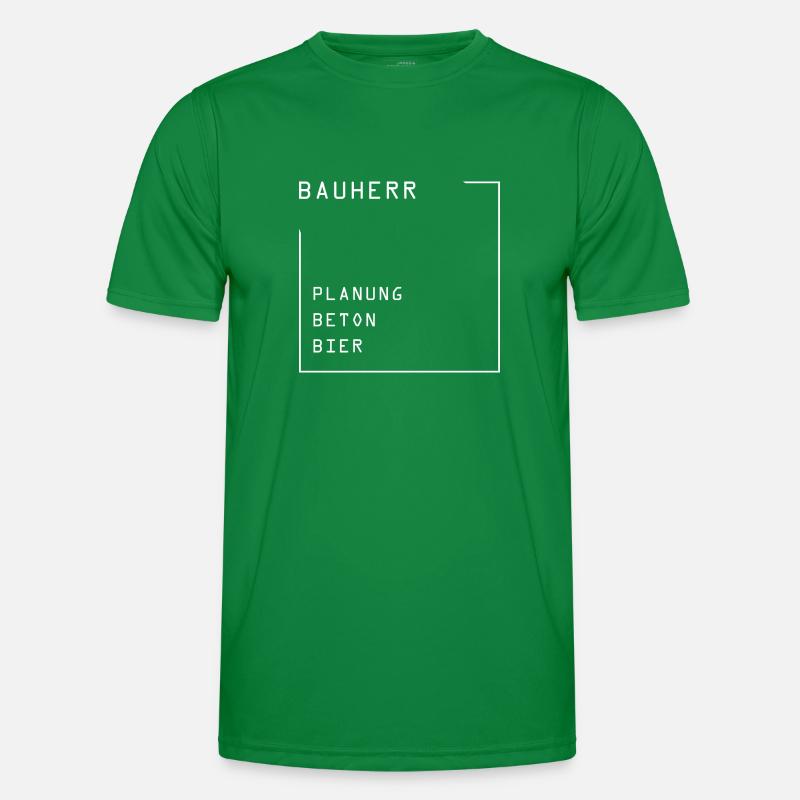 Bauherr2024 Hausbau2025 Eigenheim MinimalDesign Männer Funktions-T-Shirt