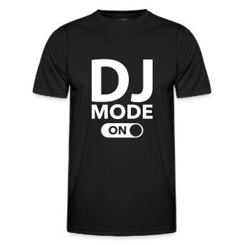 DJ-Modus ein - Männer Funktions-T-Shirt - Schwarz - Vorne - AI Model Male 178 dark (178cm)