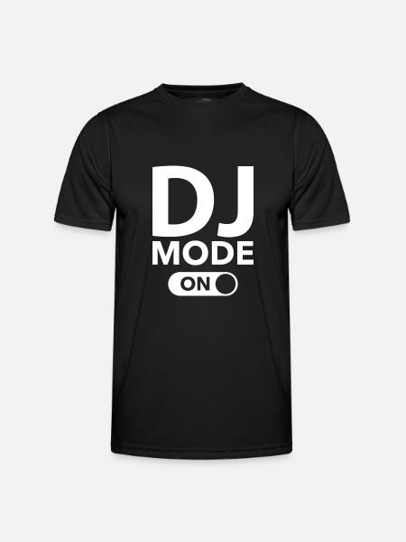 Mode DJ activé - T-shirt sport Homme - noir