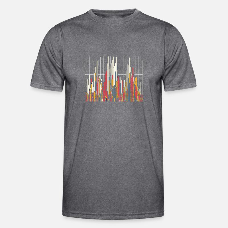 Data Analysis & Charts - Visual Gift Idea Men's Functional T-Shirt
