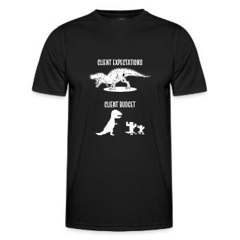 Designer Graphic Designer Designer Artist - Men's Functional T-Shirt - black - Front - AI Model Male 178 dark (178cm)
