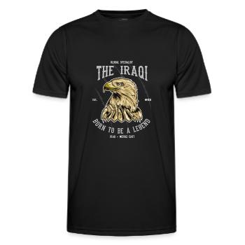 The Iraqi - great Iraq T-shirt - Men's Functional T-Shirt - black - Front - AI Model Male 178 dark (178cm)
