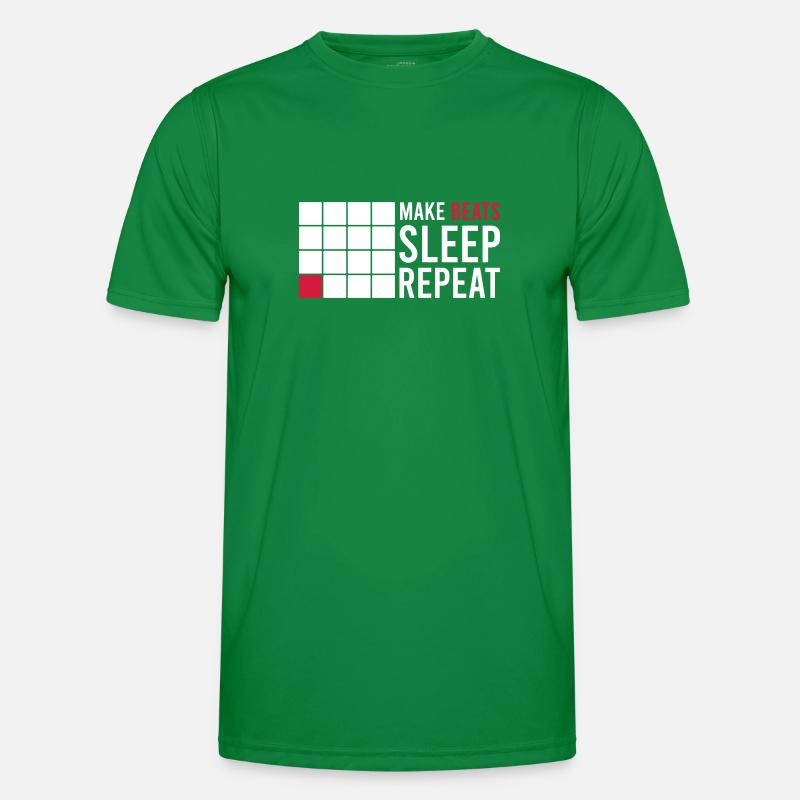 MAKE BEATS SLEEP REPEAT Männer Funktions-T-Shirt