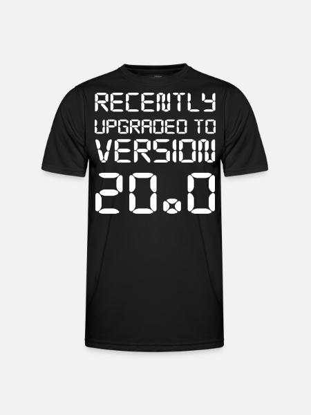 20th birthday - Men's Functional T-Shirt - black