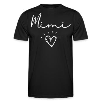 Mimi. mimi Geschenk - Männer Funktions-T-Shirt - Schwarz - Vorne - AI Model Male 178 dark (178cm)