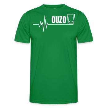 Ouzo Spruch für Griechen One Ouzo a Day - Männer Funktions-T-Shirt - Kelly Green - Vorne - AI Model Male 178 dark (178cm)