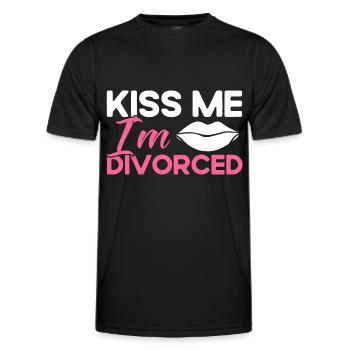 Divorce Divorcé Don divorcé - T-shirt sport Homme - noir - Devant - AI Model Male 178 dark (178cm)